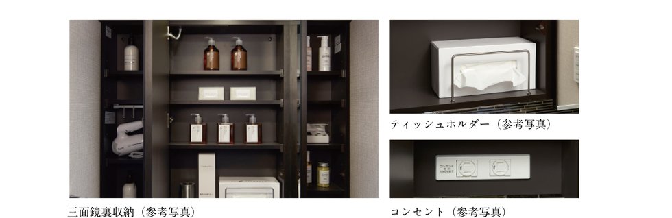 三面鏡裏収納