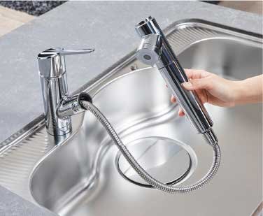 浄水器一体型シャワー水栓