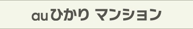 KDDI高速インターネット「auひかりマンション」。