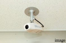 敷地の各所に防犯カメラを設置