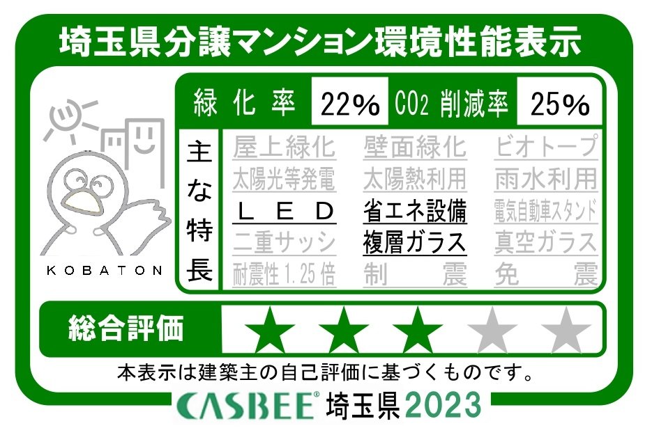 埼玉県分譲マンション環境性能表示