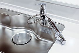 浄水機能付きハンドシャワー水栓