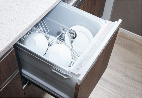 家事を軽減する
ビルトイン食器洗い乾燥機