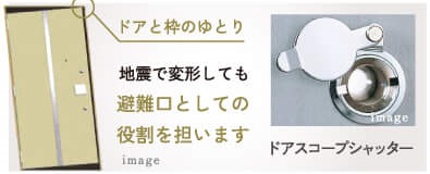 防犯&対震設計(玄関ドア)