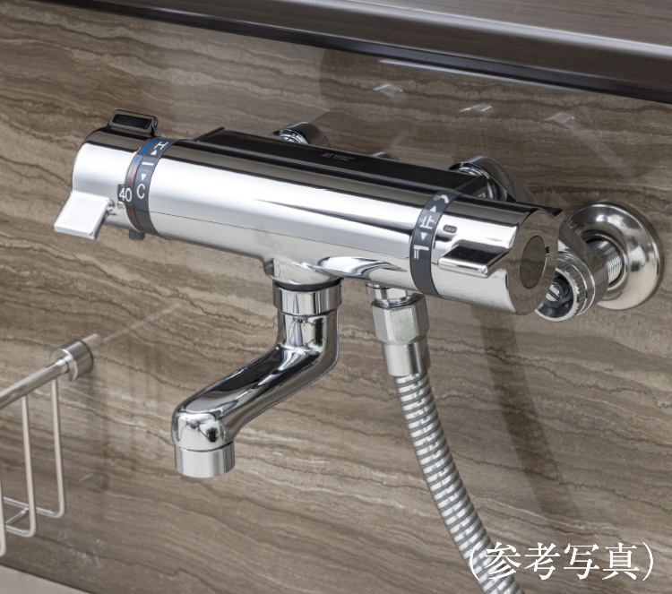 サーモスタット付混合水栓&浴室カウンター