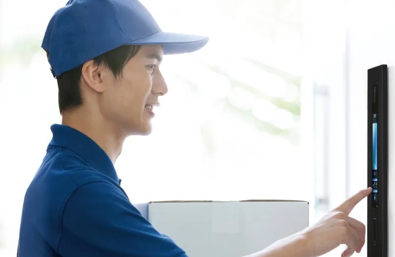 不在時でも配達可能なサービス