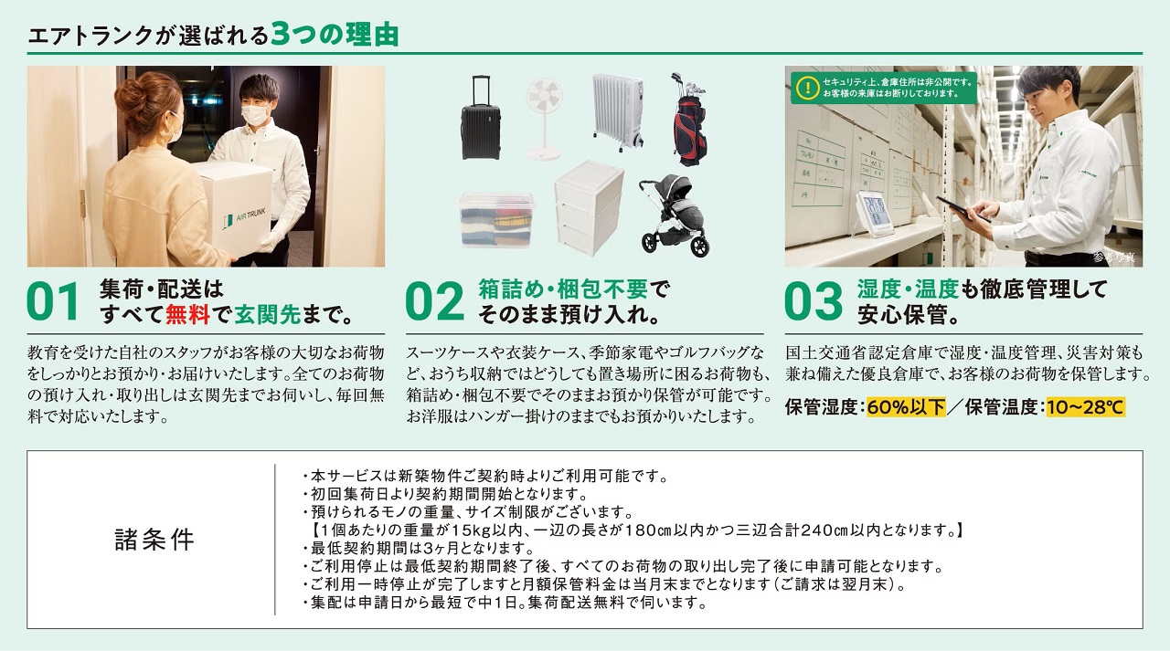 宅配型 外部収納サービス エアトランク