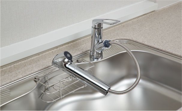 浄水機能付シングルレバー式シャワー混合水栓(節水CI対応)