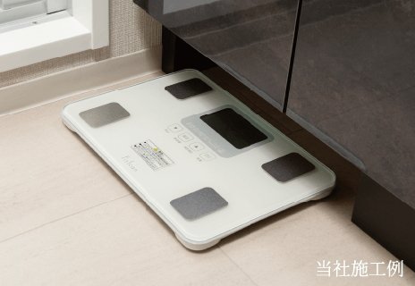 ヘルスメーター収納スペース