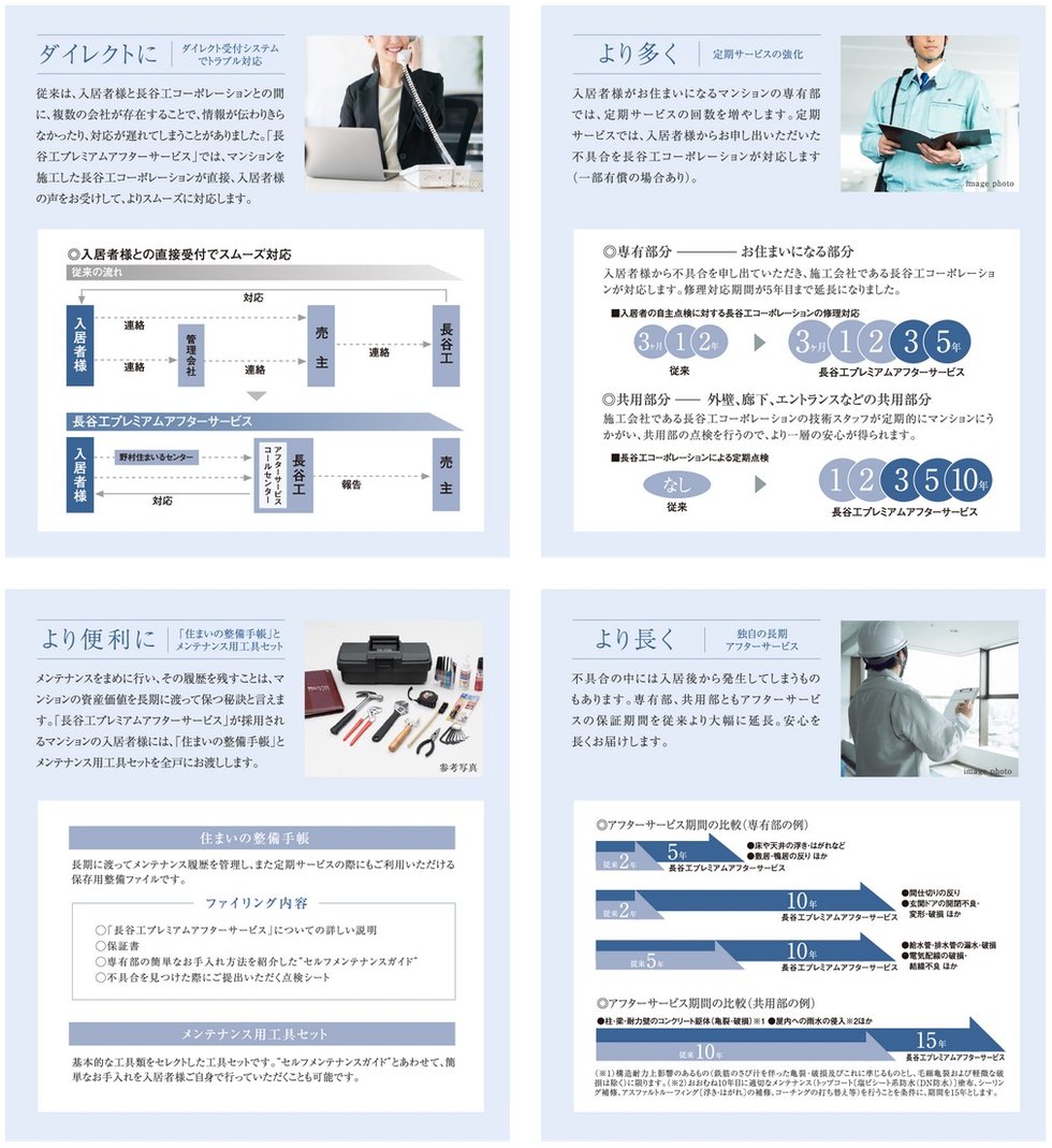 施工会社が直接対応できるアフター体制