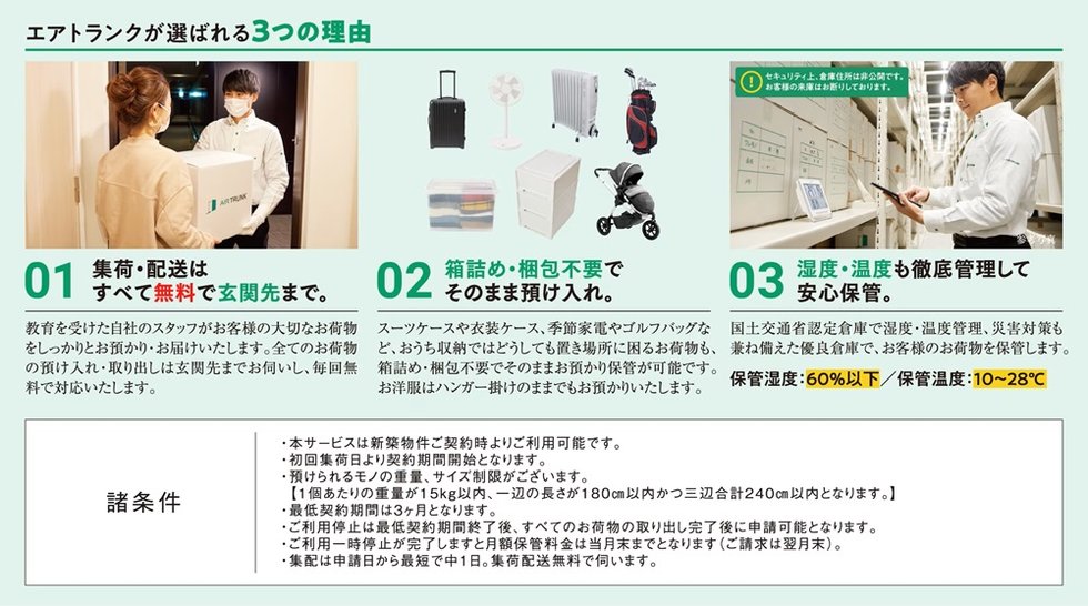 宅配型 外部収納サービス エアトランク