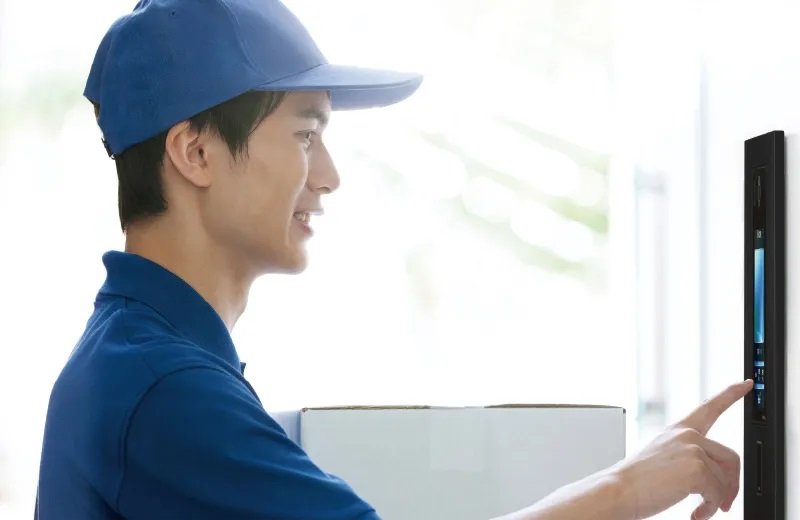 不在時でも配達可能なサービス