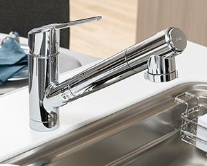 きれいな水を提供する浄水器一体型シャワー水栓