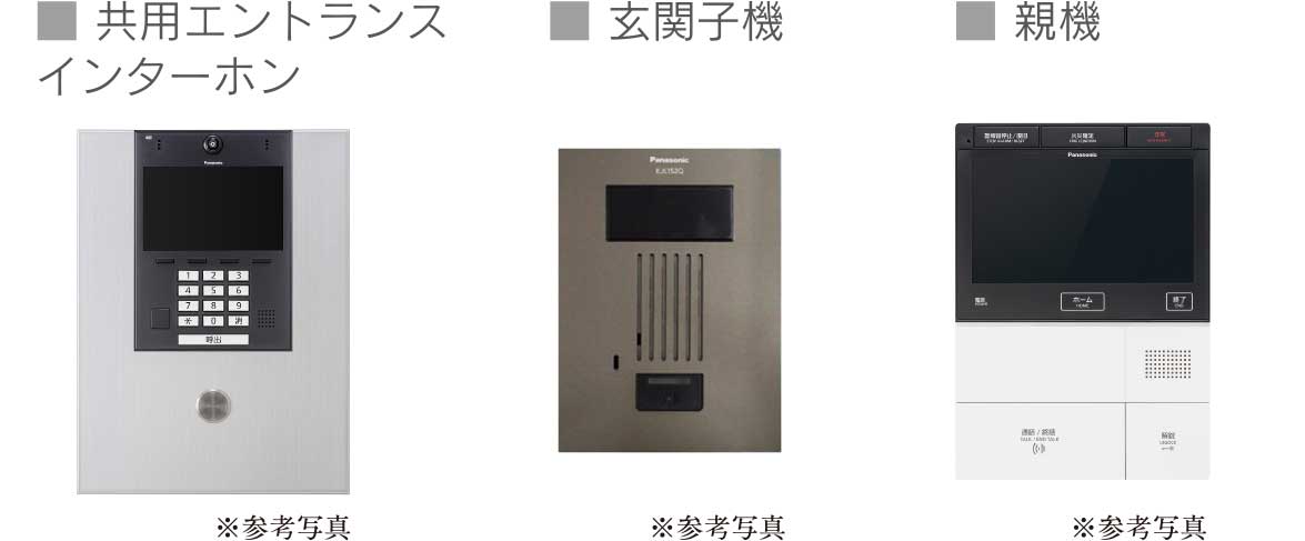 オートロックシステムとTVモニター付インターホンで安心