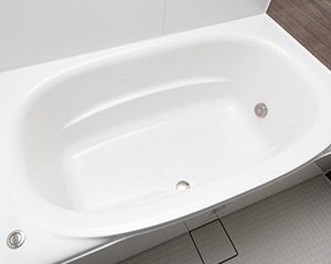 快適な入浴姿勢がとりやすいミナモ浴槽