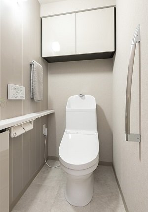 先進のトイレ機能を備えたウォシュレット一体形便器
