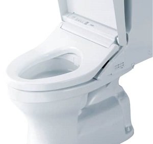 ひろく見えて座りやすい便座