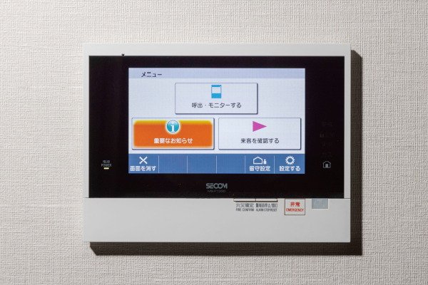 大型カラー液晶タッチパネル型
セキュリティインターホン