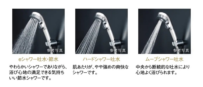 ワンストップ機能付3WAYシャワーヘッド
