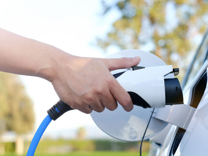 駐車場電気自動車用充電対応