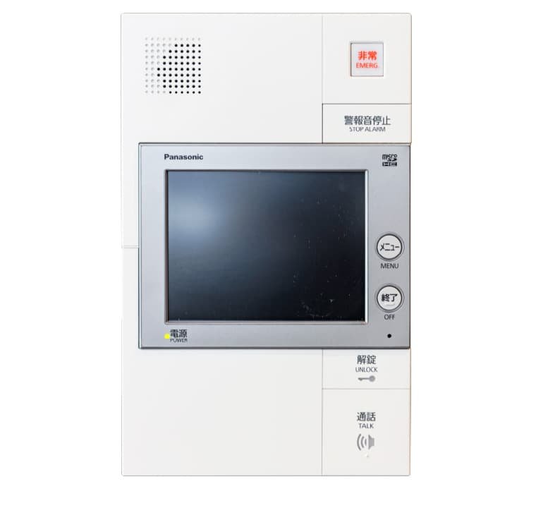 ハンズフリーテレビモニター付きインターホン