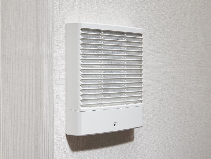 レンジフード連動給気電動シャッター