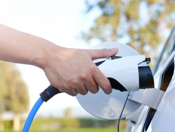 駐車場電気自動車用充電対応