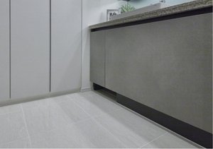 洗面室床タイル