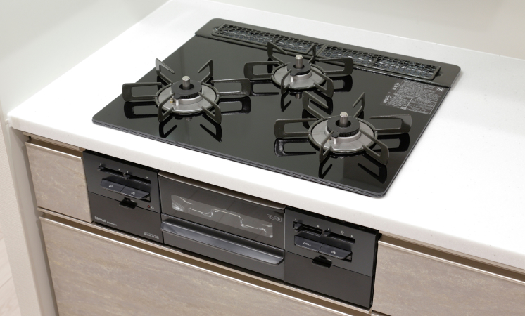 ガラストップガスコンロ