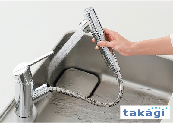 シャワー付シングルレバー混合水栓
