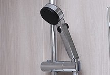 スライドバー付き節水型シャワーヘッド