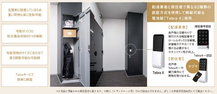 各住戸専用使用の「ローレルボックス」