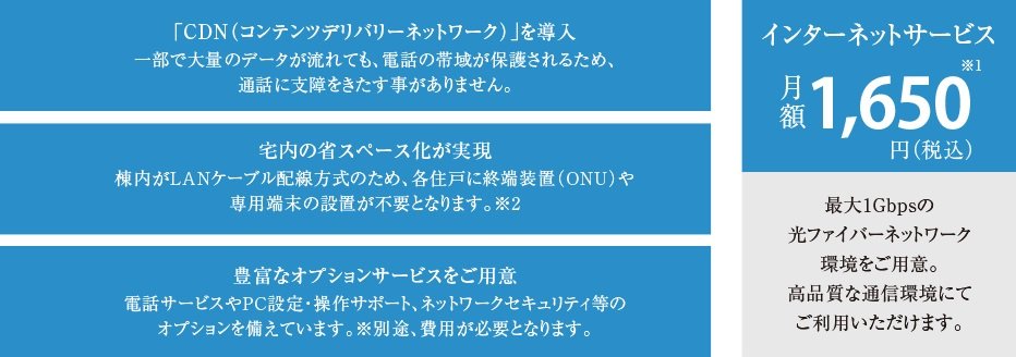 「auひかり マンション タイプE一括型コース3」の特徴