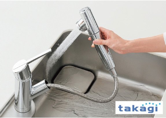 シャワー付シングルレバー混合水栓