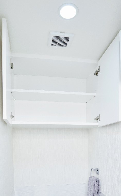 トイレ上部吊戸棚