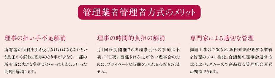 これからのマンション管理「管理業者管理者方式」を採用。