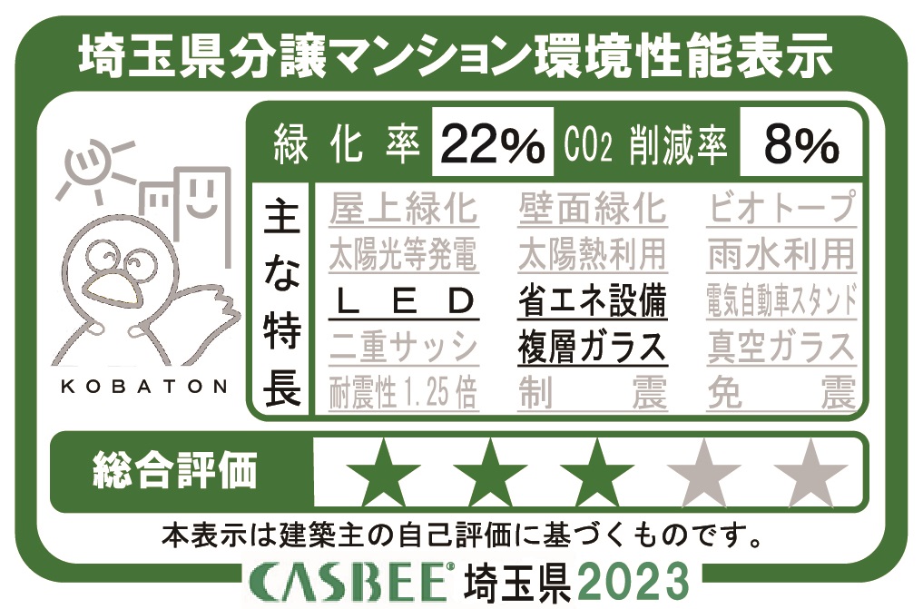 埼玉県分譲マンション環境性能表示