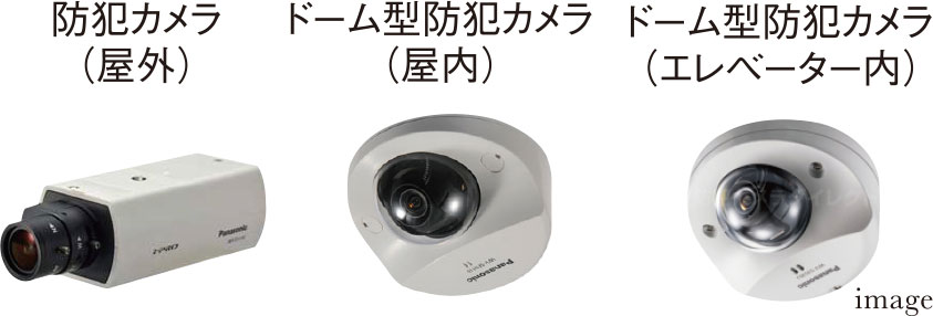 敷地内の至る箇所に設置された防犯カメラによる365日・24時間体制で監視。