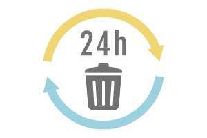 24時間ゴミ出し可能