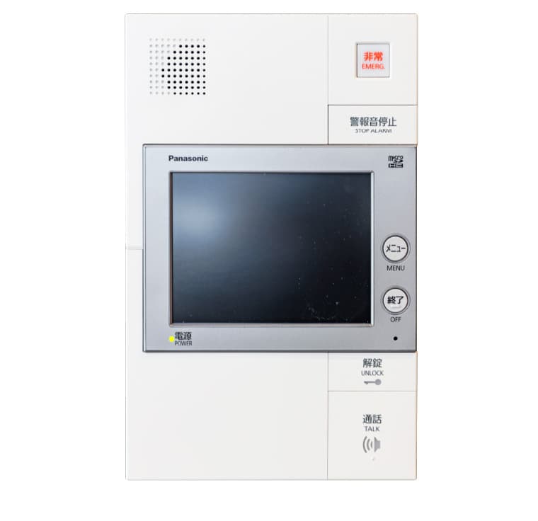 ハンズフリーテレビモニター付きインターホン