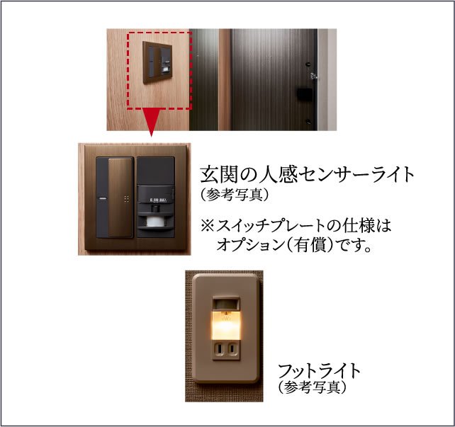 人感センサーライト、フットライト
