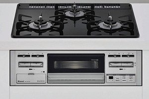 ガラストップ3口ガスコンロ