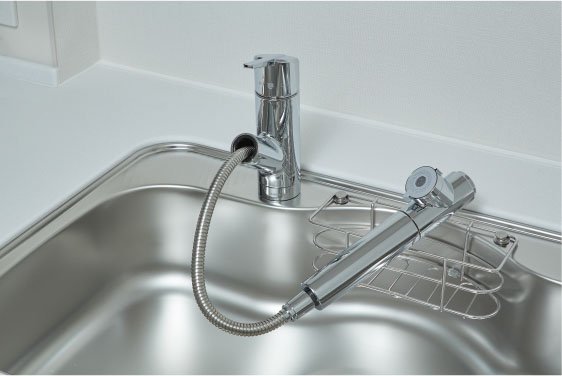 浄水器一体型節湯C1ハンドシャワー水栓