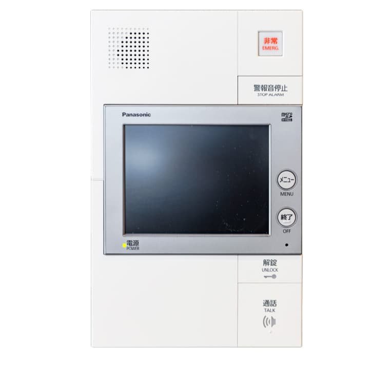 ハンズフリーテレビモニター付きインターホン