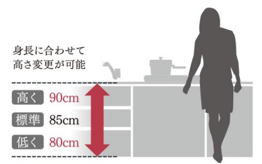 カウンター高さ※変更無料