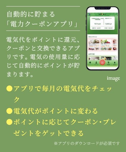 電力の見える化サービスで、電気使用量をいつでも確認可能。