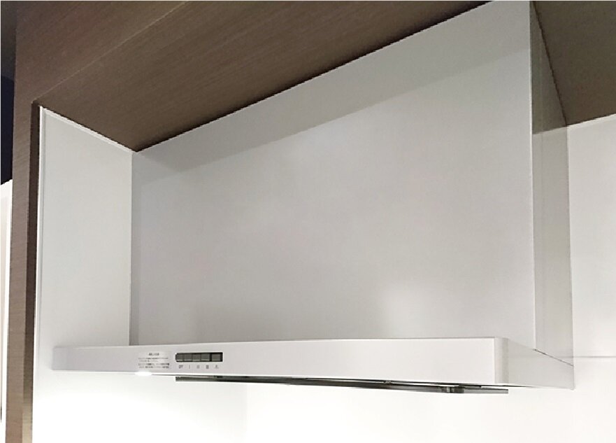 ホーロー整流板付きレンジフード