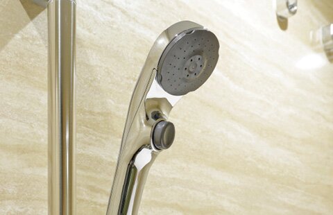 手元止水付シャワーヘッド