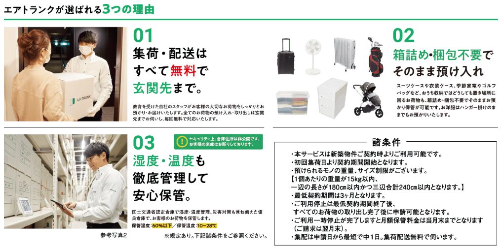 宅配型 外部収納サービス エアトランク