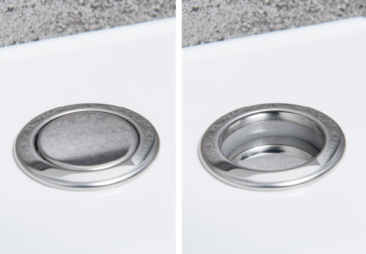 ポップアップ排水栓（浴槽内）